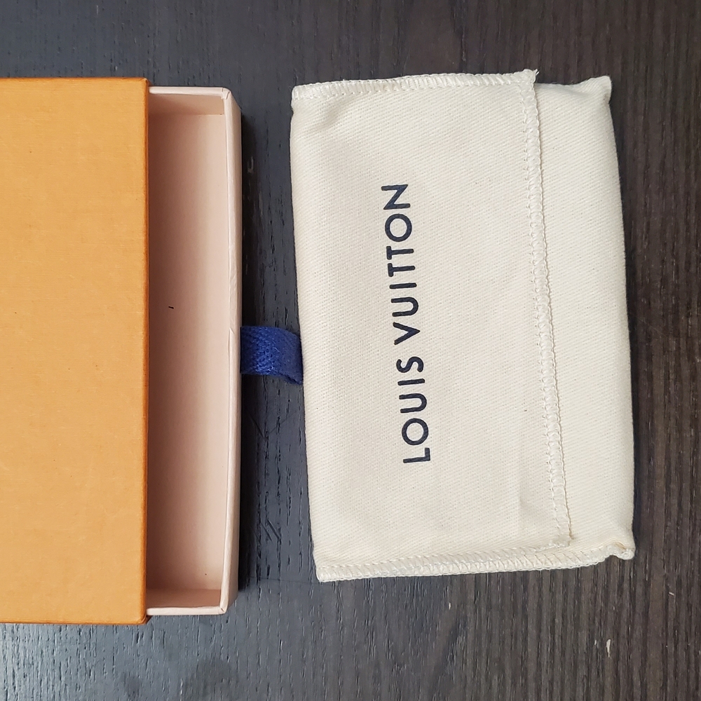 Louis Vuitton Black/Blue Taiga Stripe Card Holder - Picture 13 of 13